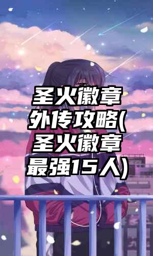 圣火徽章外传攻略(圣火徽章最强15人)